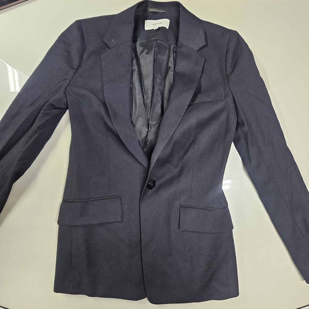 Reiss Navy Blazer Jacket - Picture 1 of 4